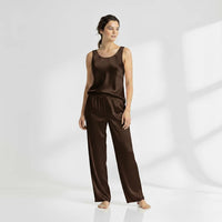 ELVY-0044 | SILK TOP & PAJAMA SET