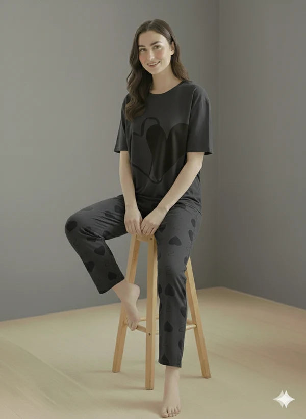 ELVY - 0062 DOUBLE HEARTS NIGHT SUIT