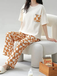 ELVY - 0049 | SOFT COTTON PJ SUIT