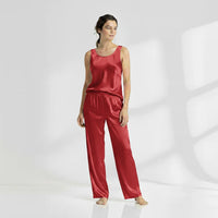ELVY-0044 | SILK TOP & PAJAMA SET