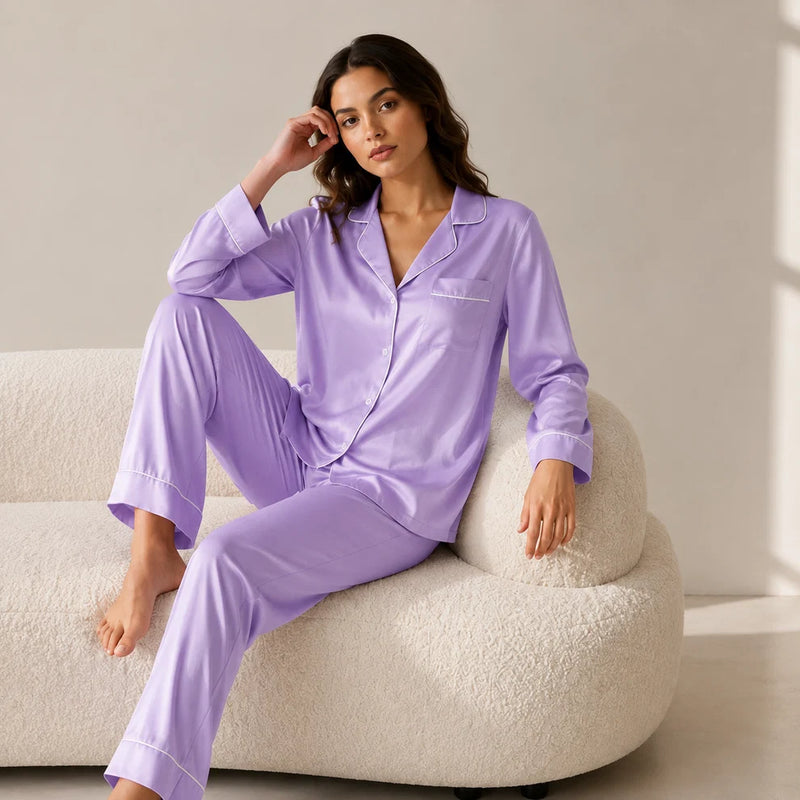 ELVY-0041 | Plain and comfortable Silk Outfit